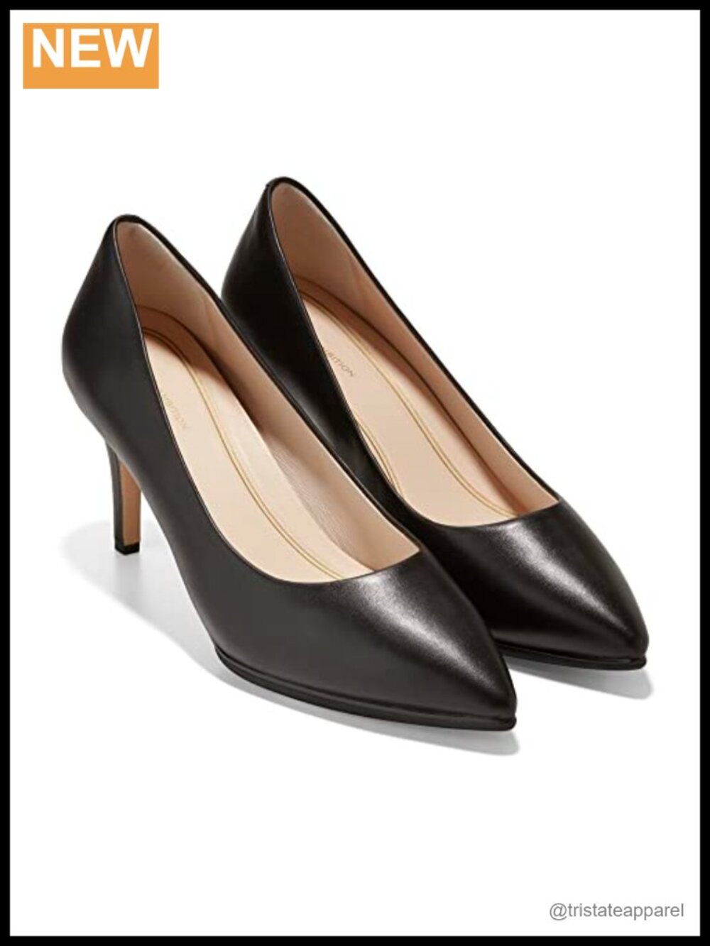 Cole Haan Grand Ambition Pump 75mm Leather Ankle Strap Heel